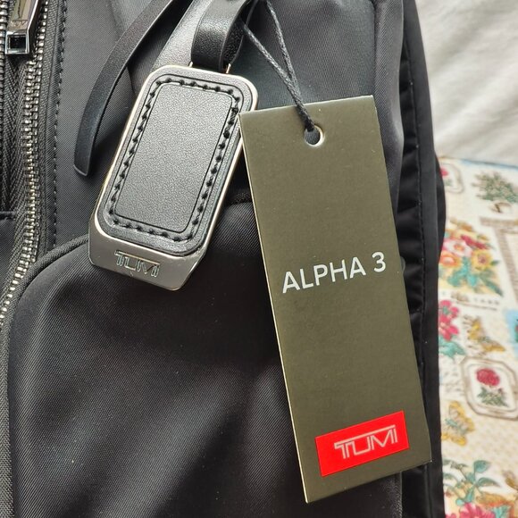 👑POSH NWT Tumi Voyageur Backpack Women's Black Tactical Nylon Commuter Bag - Picture 5 of 8